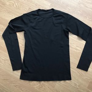 Black Lululemon Long Sleeve with Cut-outs